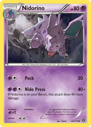 XY Steam Siege 044/114 Nidorino - Uncommon