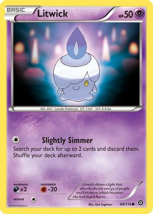 XY Steam Siege 048/114 Litwick - Common