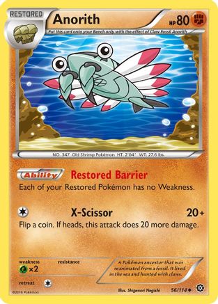 XY Steam Siege 056/114 Anorith - Uncommon