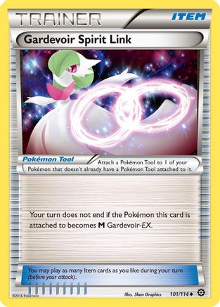 XY Steam Siege 101/114 Gardevoir Spirit Link - Reverse Holofoil - Uncommon