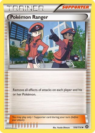 XY Steam Siege 104/114 Pokemon Ranger - Uncommon