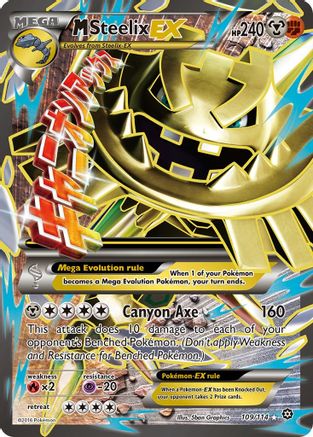 XY Steam Siege 109/114 M Steelix EX (Full Art) - Holofoil - Ultra Rare