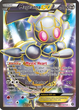 XY Steam Siege 110/114 Magearna EX (Full Art) - Holofoil - Ultra Rare
