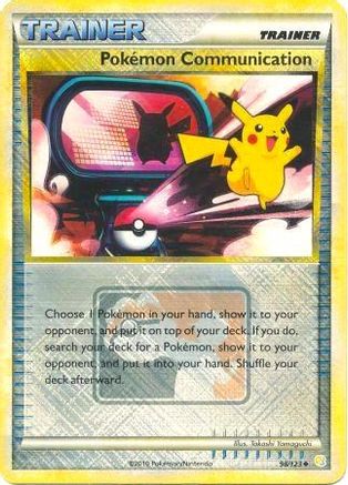 League & Championship Cards /129 Pokemon Communication - 98/123 (League Promo) - Reverse Holofoil - Promo