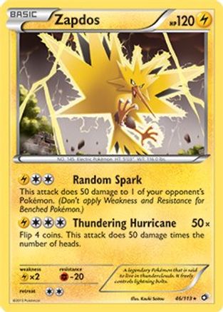 Deck Exclusives 046/113 Zapdos - Rare