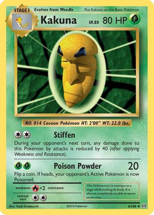 XY Evolutions 006/108 Kakuna - Uncommon
