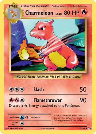 XY Evolutions 010/108 Charmeleon - Reverse Holofoil - Uncommon