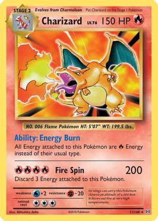 XY Evolutions 011/108 Charizard - Holofoil - Holo Rare