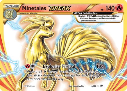 XY Evolutions 016/108 Ninetales BREAK - Holofoil - Rare BREAK
