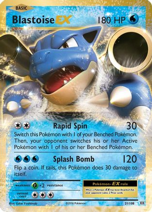 XY Evolutions 021/108 Blastoise EX - Holofoil - Ultra Rare