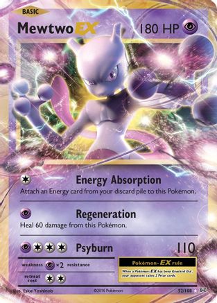 XY Evolutions 052/108 Mewtwo EX - Holofoil - Ultra Rare