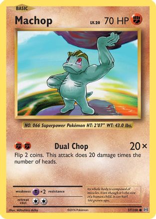 XY Evolutions 057/108 Machop - Common
