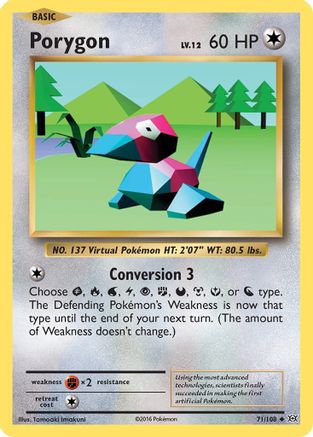 XY Evolutions 071/108 Porygon - Uncommon
