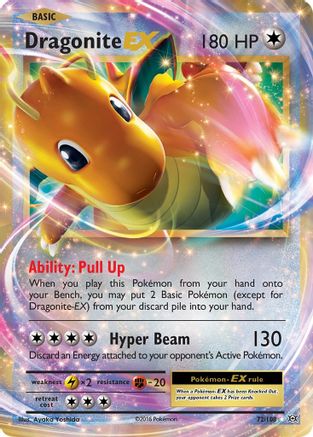 XY Evolutions 072/108 Dragonite EX - Holofoil - Ultra Rare