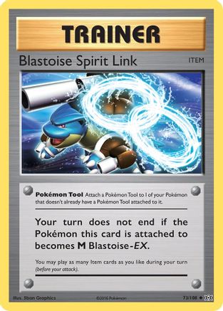 tcg pokemon card scanner XY Evolutions 073/108 Blastoise Spirit Link - Reverse Holofoil