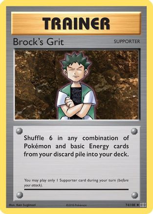 XY Evolutions 074/108 Brock's Grit - Uncommon