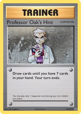 XY Evolutions 084/108 Professor Oak's Hint - Reverse Holofoil - Uncommon