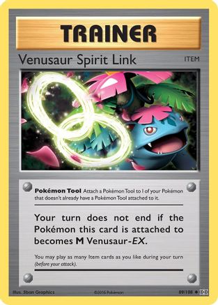 XY Evolutions 089/108 Venusaur Spirit Link - Reverse Holofoil - Uncommon
