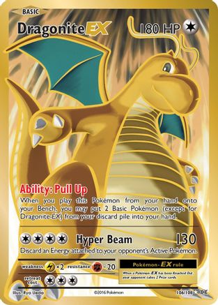 XY Evolutions 106/108 Dragonite EX (Full Art) - Holofoil - Ultra Rare
