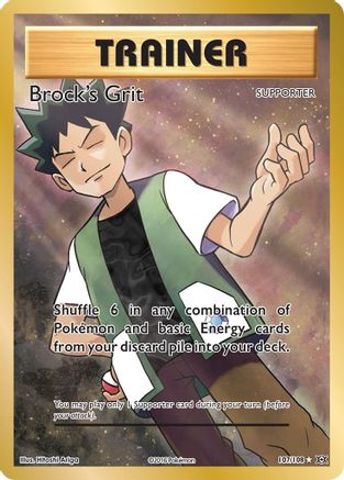 XY Evolutions 107/108 Brock's Grit (Full Art) - Holofoil - Ultra Rare