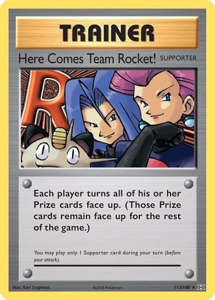 XY Evolutions 113/108 Here Comes Team Rocket! - Secret Rare