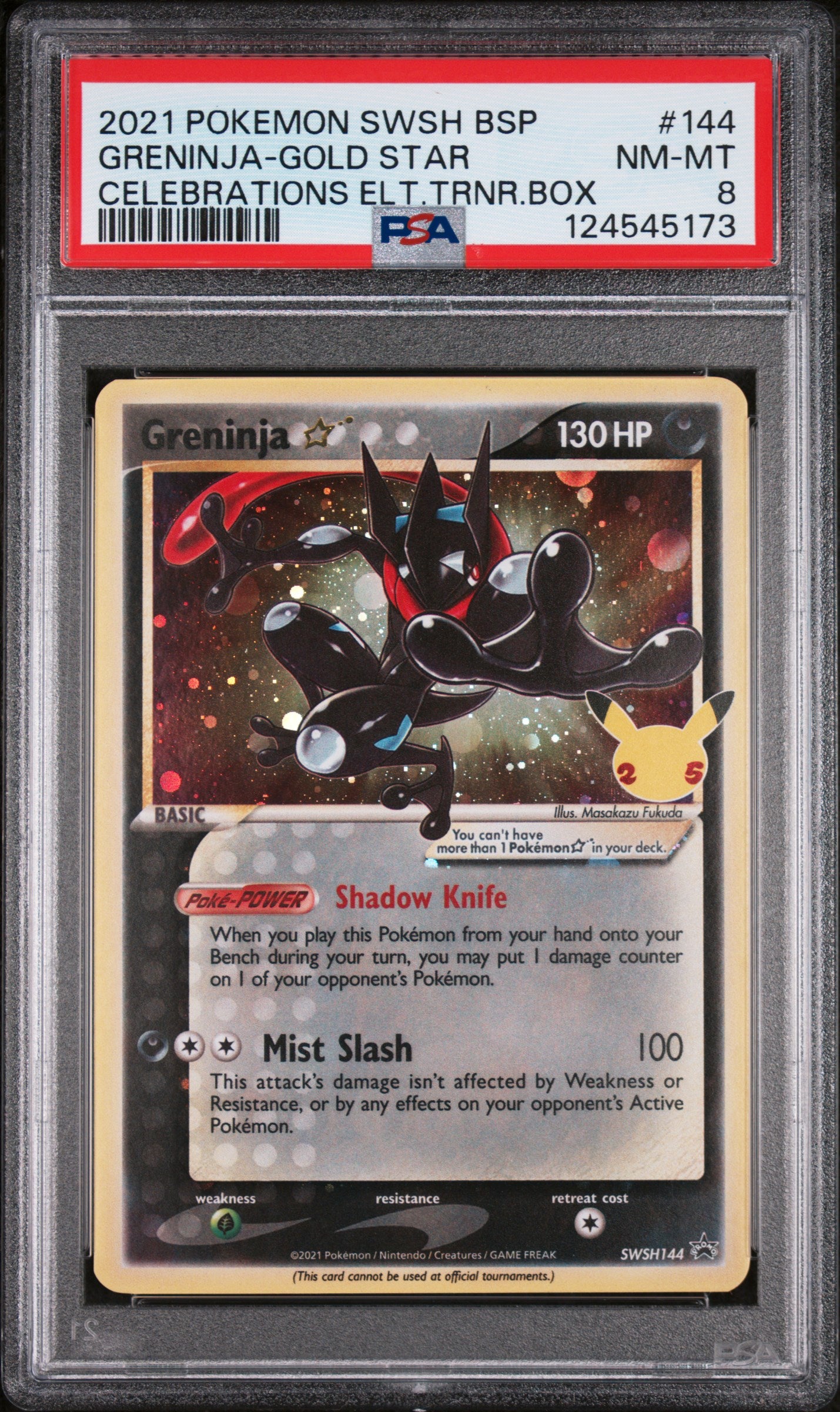 SWSH Sword & Shield Promo Cards SWSH144 PSA8 #124545173 Greninja Star - Holofoil - Promo
