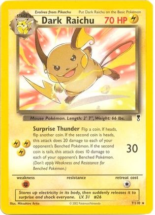Deck Exclusives 007/110 Dark Raichu - Rare