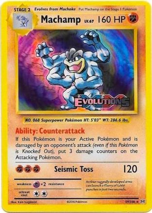 XY Promos 059 Machamp (XY Evolutions Prerelease) - Holofoil - Promo