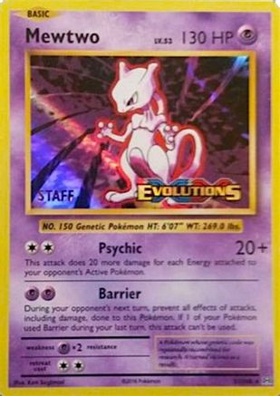 XY Promos 051/108 Mewtwo - Holofoil - Promo