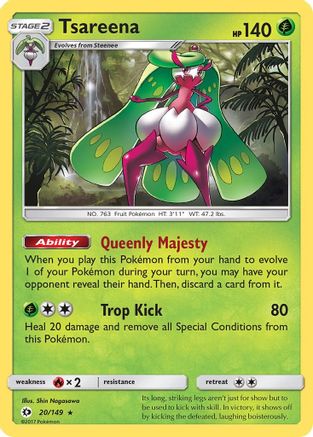 SM Base Set 020/149 Tsareena - Holofoil - Holo Rare