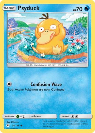 SM Base Set 028/149 Psyduck - Reverse Holofoil - Common