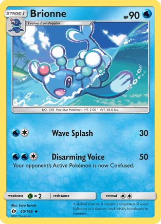 SM Base Set 040/149 Brionne - Reverse Holofoil - Uncommon