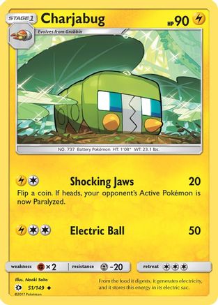 SM Base Set 051/149 Charjabug - Uncommon