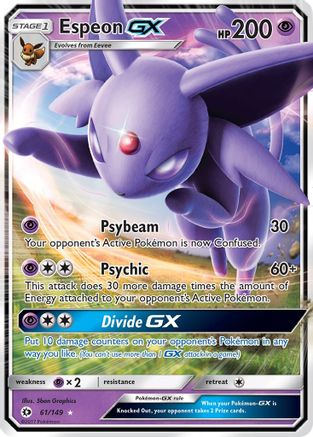 SM Base Set 061/149 Espeon GX - Holofoil - Ultra Rare