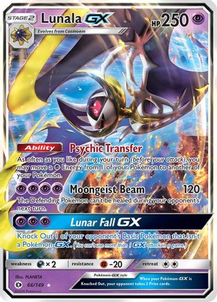 SM Base Set 066/149 Lunala GX - Holofoil - Ultra Rare