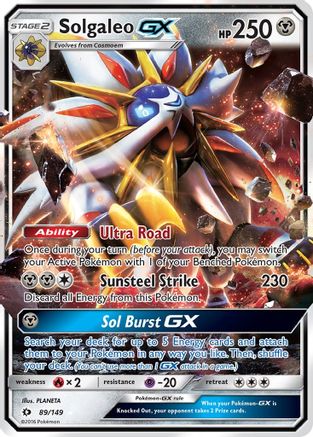 SM Base Set 089/149 Solgaleo GX - Holofoil - Ultra Rare