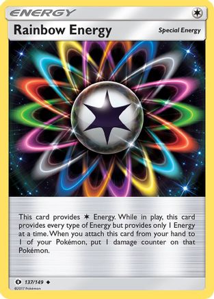 SM Base Set 137/149 Rainbow Energy - Reverse Holofoil - Uncommon