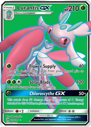 SM Base Set 138/149 Lurantis GX (Full Art) - Holofoil - Ultra Rare