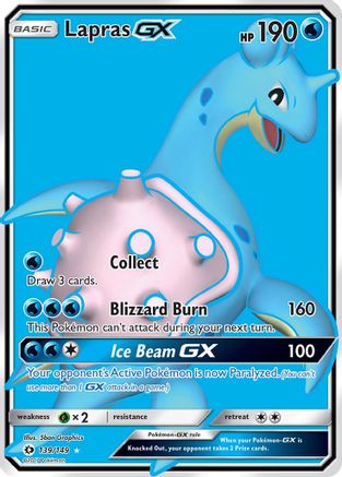 SM Base Set 139/149 Lapras GX (Full Art) - Holofoil - Ultra Rare