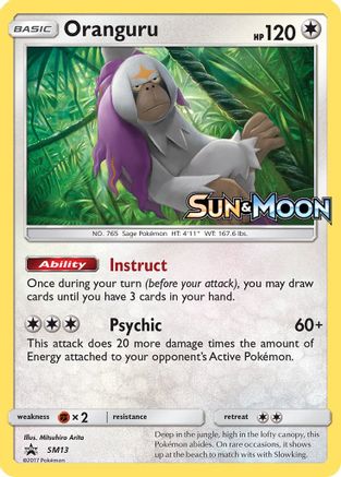 SM Promos SM13 Oranguru - Holofoil - Promo