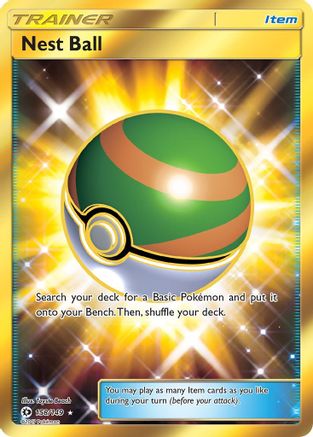 SM Base Set 158/149 Nest Ball (Secret) - Holofoil - Secret Rare