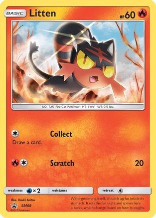 SM Promos SM08 Litten - Holofoil - Promo