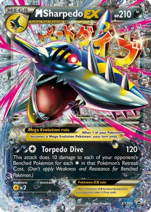 XY Promos XY200 M Sharpedo EX - Holofoil - Promo