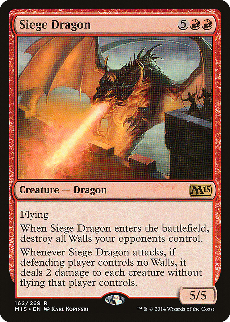 Magic 2015 - (M15-162) - Siege Dragon