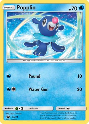 SM Promos SM24 Popplio - Holofoil - Promo