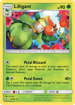 SM Guardians Rising 005/145 Lilligant - Rare