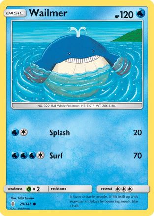 SM Guardians Rising 029/145 Wailmer - Common