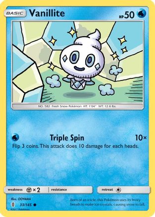 SM Guardians Rising 033/145 Vanillite - Common