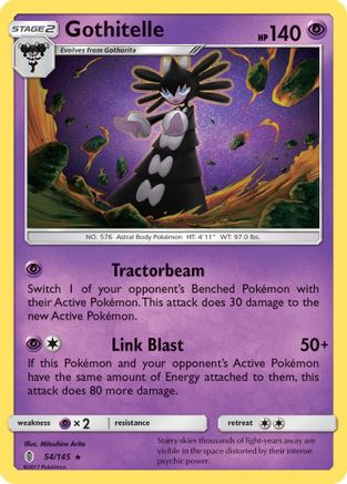 SM Guardians Rising 054/145 Gothitelle - Rare