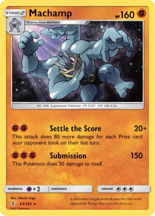 SM Guardians Rising 065/145 Machamp - Holofoil - Holo Rare